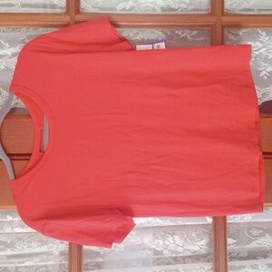 Joylab  coral scoop neck top